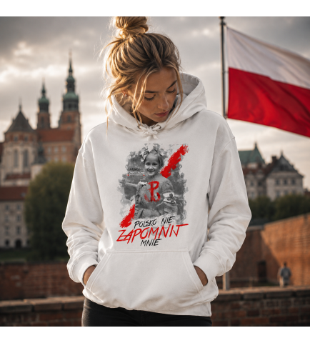 Damska bluza z kapturem POLSKO NIE ZAPOMNIJ MNIE